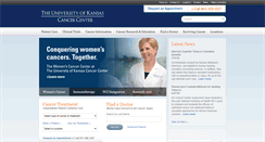 Desktop Screenshot of kucancercenter.org